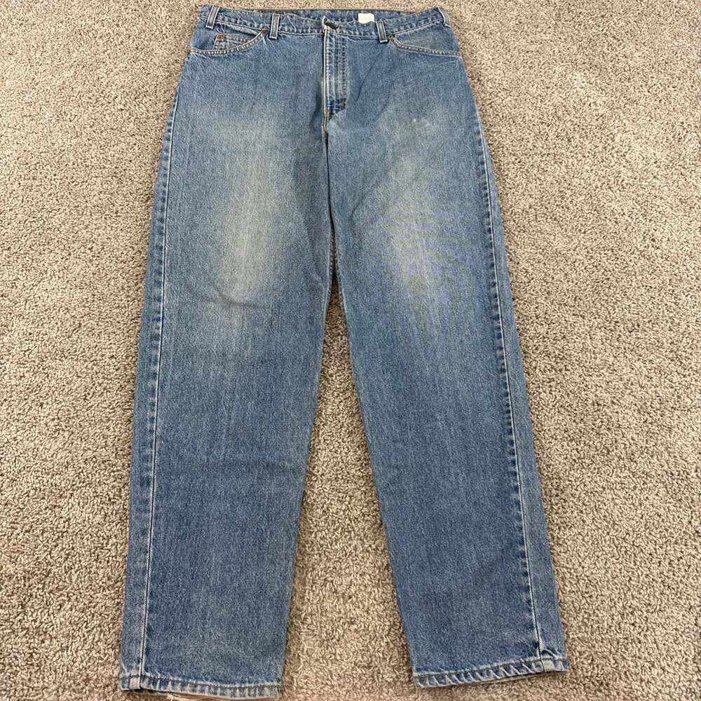 Vintage Levis 550 Orange‎ Tab USA Made Relaxed Fit Jeans Mens 36x32 EUC